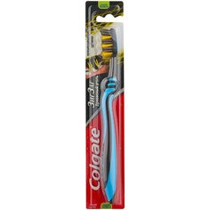 Зубная щетка Colgate Зиг Заг многофункциональная с древесным углем, средней жесткости, синий