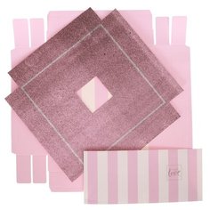 Коробка подарочная Дарите счастье With Love 23 × 30 × 23 розовый