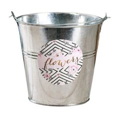 Кашпо Дарите счастье Beautiful flowers 15 × 15.5 см серый