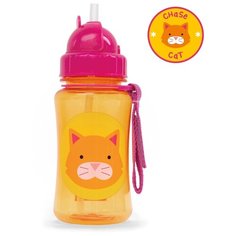 Поильник с трубочкой SKIP HOP Zoo Straw Bottle, 350 мл cat