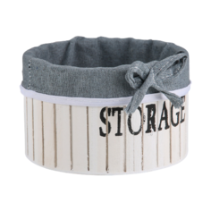 Доляна Корзина для хранения Storage, 15 х 15 х 9 см белый