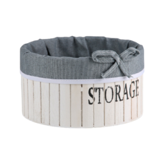 Доляна Корзина для хранения Storage 19 х 19 х 10 см белый