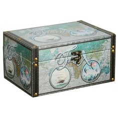 Yiwu Zhousima Crafts Шкатулка Путешествие на корабле и шаре 4060611 разноцветный