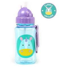 Поильник с трубочкой SKIP HOP Zoo Straw Bottle, 350 мл Unicorn
