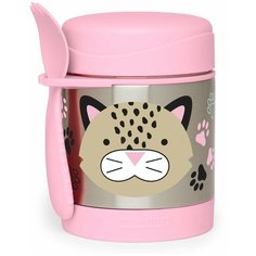 Термос для еды SKIP HOP Zoo Leopard, 0.325 л розовый