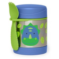 Термос для еды SKIP HOP Dinosaur, 0.325 л синий/зеленый