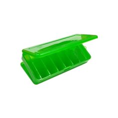 Коробка для приманок для рыбалки ТРИ КИТА ВБ-1 19х8.5х3.5 см зеленая