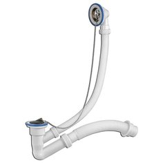 VIrPlast Сифон "Элит" для ванн с нержавеющими чашками, D40/50