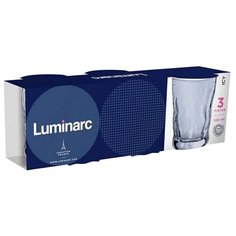 Набор стаканов низких АЙСИ Сияющий графит 300мл 3шт Luminarc
