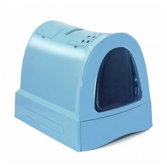 Туалет для кошек IMAC Zuma закрытый, пепельно-синий 40х56х42,5см