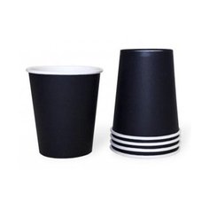 Rioba Стакан одноразовый бумажный, 200 мл, 37 шт., черный