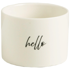 Кашпо Дарите счастье Hello 5,5 х 8 см белый