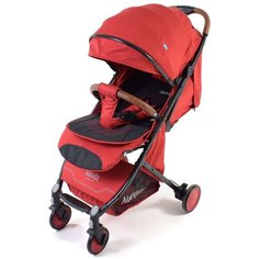 Прогулочная коляска Nuovita Giro, rosso nero, цвет шасси: черный