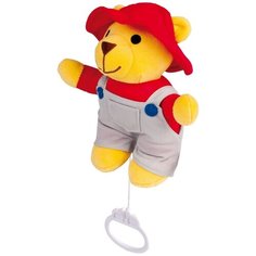 Мягкая игрушка Canpol Babies Мишка-мальчик в комбинезоне и шляпе 28 см