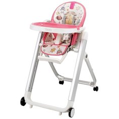 Стульчик для кормления Nuovita Futuro Senso, Bianco (Cosmo rosa/Розовый космос)