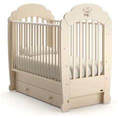 Кроватка Nuovita Parte (качалка), поперечный маятник слоновая кость
