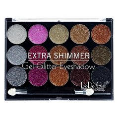 DoDo Girl Палетка теней Extra Shimmer Gel Glitter 02