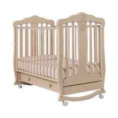 Кроватка Гандылян Доминик (качалка), на полозьях слоновая кость