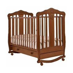 Кроватка Гандылян Доминик Люкс (качалка), на полозьях орех