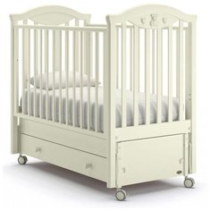 Кроватка Nuovita Lusso (качалка), продольный маятник ваниль