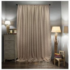 Портьеры Amore Mio R ZG 102-21 на ленте 270 см бежевый