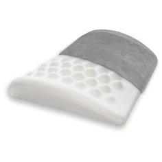 Подушка ортопедическая под спину Крейт П-232 25*32 см серый