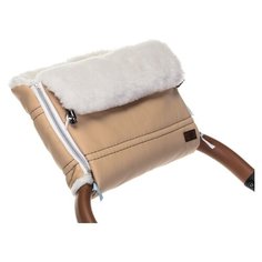 Муфта меховая для коляски Nuovita Alpino Lux Bianco (Beige/Бежевый)