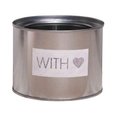 Кашпо Дарите счастье With love 10 × 7.5 см серебристый