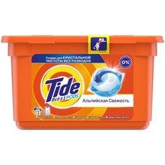 Tide капсулы Альпийская свежесть, контейнер, 12 шт.