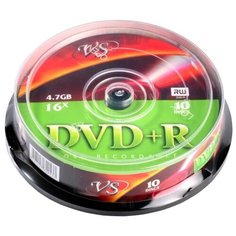 Диск DVD+R VS 4.7 GB 16x 10 шт. cake box