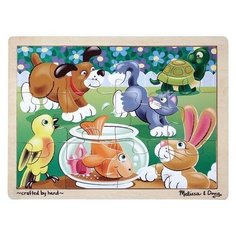 Рамка-вкладыш Melissa & Doug Шаловливые животные (2932), 12 дет.
