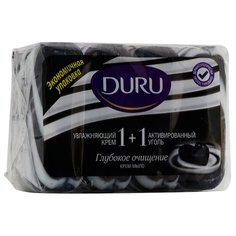 Крем-мыло кусковое DURU 1+1 Глубокое очищение, 90 г, 4 шт.
