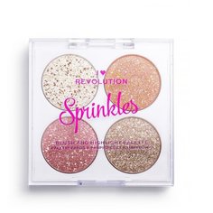REVOLUTION Палетка румян и хайлайтеров Blush & Sprinkles Frosted Cupcake
