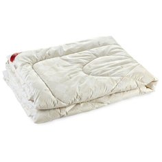 Одеяло Verossa Заменитель лебяжьего пуха, легкое, 140 х 205 см (бежевый)