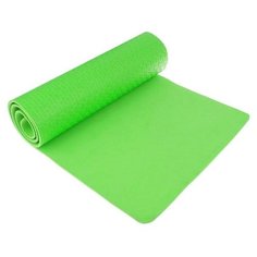 Коврик Sangh Yoga mat, 183х61х0.7 см зеленый однотонный