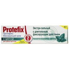 Protefix крем фиксирующий экстра-сильный с мятой, 45 г