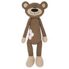 Мягкая игрушка Maxitoys Медвежонок с цветочком 33 см