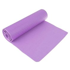 Коврик Sangh Yoga mat, 183х61х0.7 см фиолетовый однотонный