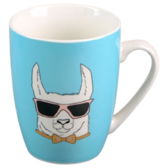 Доляна Кружка Лама 4503182 350 мл голубой