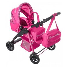 Коляска-трансформер Buggy Boom Infinia (8452) темно-розовый/узор