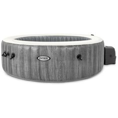СПА бассейн Intex PureSpa Bubble Therapy Greywood Deluxe (28442) серый