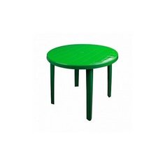 Стол обеденный садовый Альтернатива круглый, зелeный Alternativa