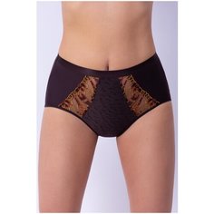 MILAVITSA Трусы слипы высокой посадки Наездница, размер 102, шоколадно-коричневый