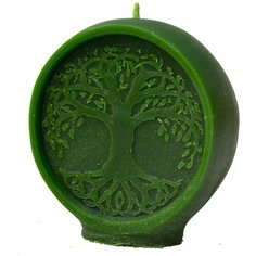 Свеча из воска "Древо жизни" (2 шт)