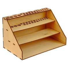 Держатель для кистей Calligrata №1 деревянная 25*14.5*15 см коричневый