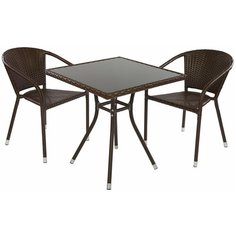 Комплект кофейный CAFÉ (стол, арт. C008 и 2 стула, арт. C002) ЭкоДизайн