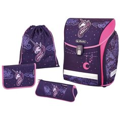 Herlitz Ранец школьный New Midi Plus Unicorn Night с наполнением 50027620