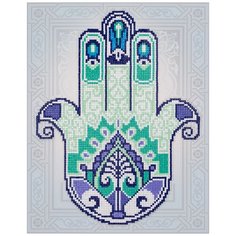 Кристальная мозаика (алмазная вышивка) "ФРЕЯ" ALVR-10 035 "Хамса" 24 х 30 см