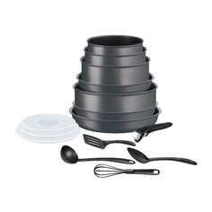 Набор посуды Tefal Ingenio Perfomace, L6859302, 15 пр. черный
