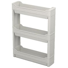 Этажерка BranQ BQ3768, материал: пластик, ШxГxВ: 60х14х69 см, слоновая кость